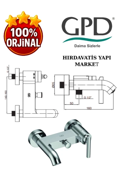 GPD Frezia MBB100 Banyo Bataryası - Resim 3