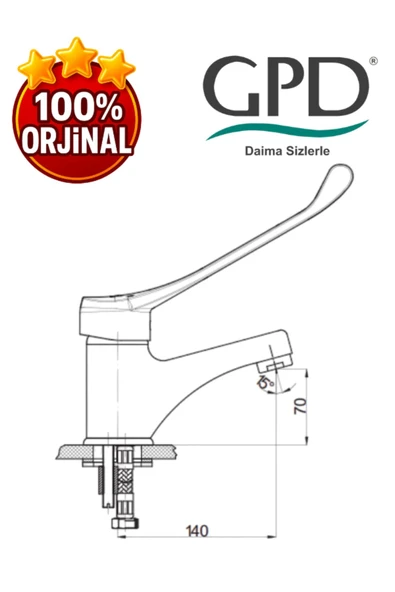 GPD MLB45 Lavabo Bataryası - Resim 2