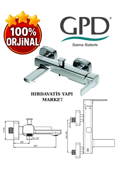 GPD Pedra MBB160 Banyo Bataryası - Resim 3