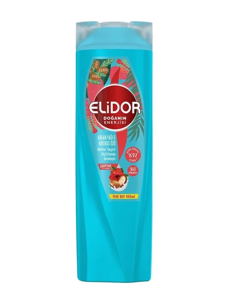Elidor Doğanın Enerjisi Argan Yağı&Hibiskus Özü Şampuan 400 ml ürün görseli 1