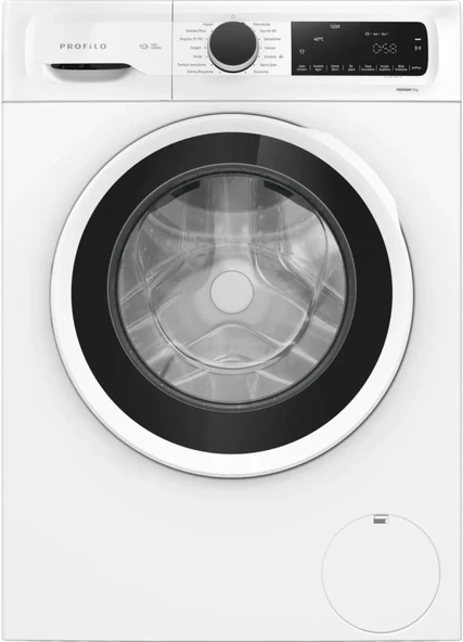 Profilo CGA242X3TR Çamaşır Makinesi 9 kg 1200 Devir Beyaz ürün görseli 1