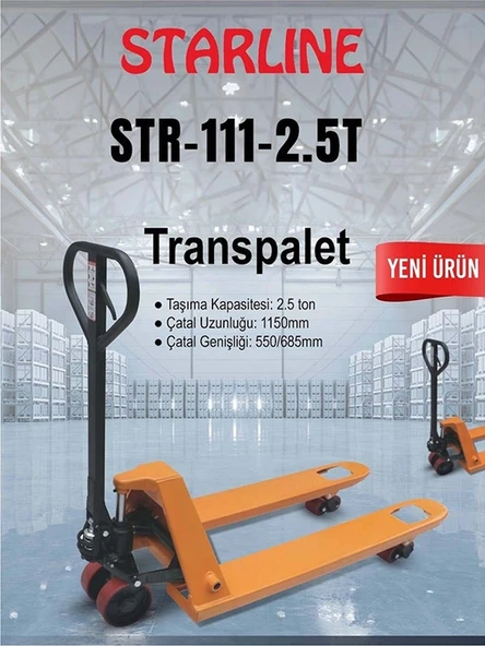 TRANSPALET STARLINE 2.5 TON -net fiyat ürün görseli 1