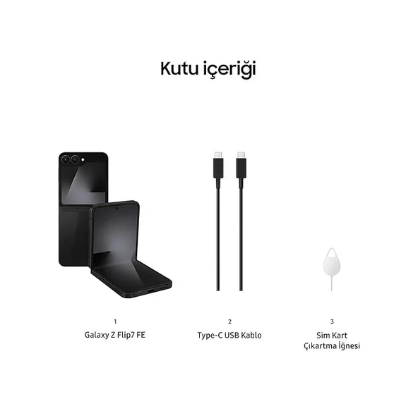 PTTAVM: Samsung Galaxy Z Flip 7 FE 256 GB (Samsung Türkiye
