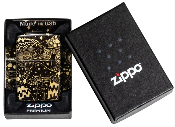 Zippo Mushrooms Dizayn Çakmak - Resim 5
