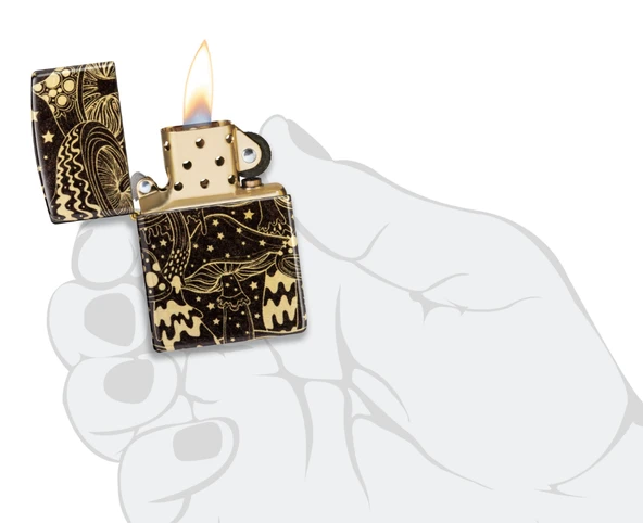 Zippo Mushrooms Dizayn Çakmak - Resim 4