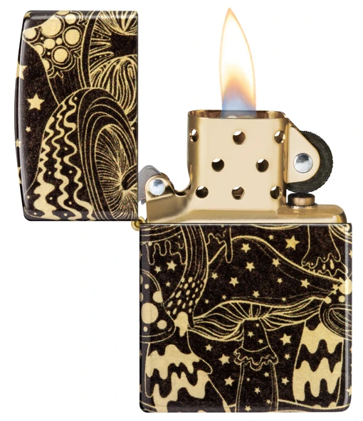 Zippo Mushrooms Dizayn Çakmak - Resim 3