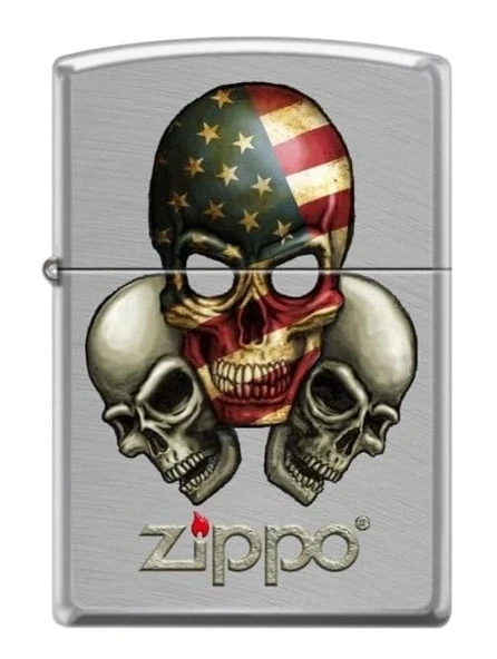 Zippo Three Skulls Dizayn Çakmak ürün görseli 1