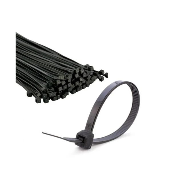 Tork Kablo Bağı Cırt Kelepçe 3.5x140 Siyah 100 Lü ürün görseli 1