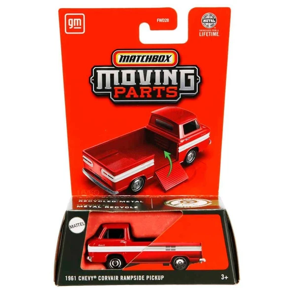 Matchbox 2025 1:64 Arabalar 1961 CHEVY CORVAIR RAMPSIDE PICKUP JBW95 ürün görseli 1