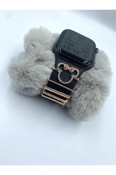 Apple Watch Uyumlu Kordon Aksesuarı Mom Charm Seti Gold ürün görseli 1