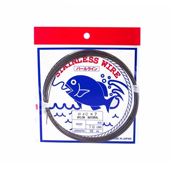 Showa Japan Nylon 1x7 10m Şeffaf Çelik Tel ürün görseli 1