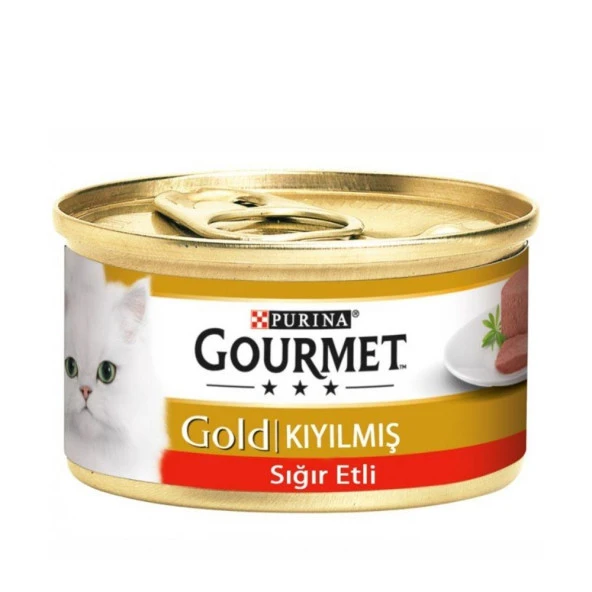 Gourmet Gold Kıyılmış Sığır Etli Kedi Konservesi 85g ürün görseli 1