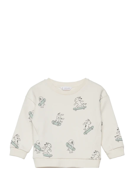 Mango Baskılı pamuklu sweatshirt - Resim 2