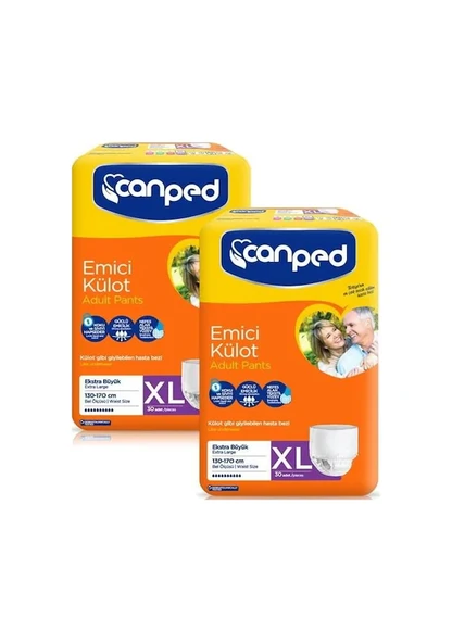Canped Emici Külot Hasta Bezi Extra Büyük Boy XL  60 adet ürün görseli 1