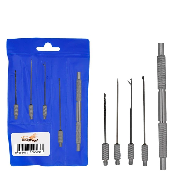 Portfish Metal Boili Şişi Seti 4 lü ürün görseli 1