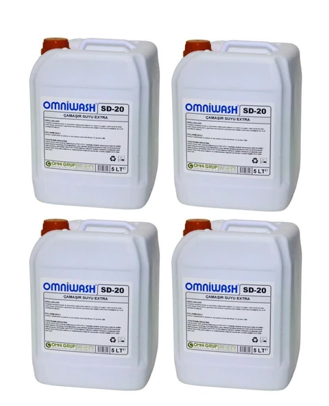 Omniwash SD-20 Çamaşır Suyu Extra 5000ml 4 Adet ürün görseli 1
