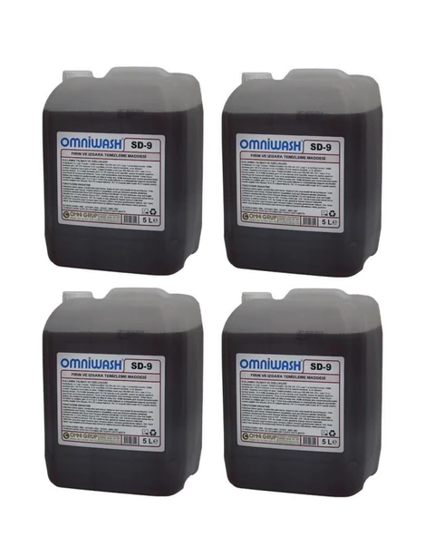 Omniwash Sd-9 Yağ Sökücü Fırın ve Izgara Temizleme Maddesi 5000ml 4 Adet ürün görseli 1