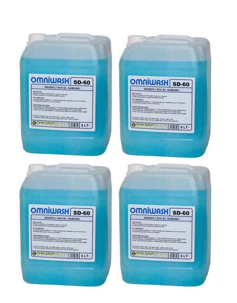 Omniwash SD-60 Sıvı El Sabunu Nemlendiricili 5000ml 4 Adet ürün görseli 1