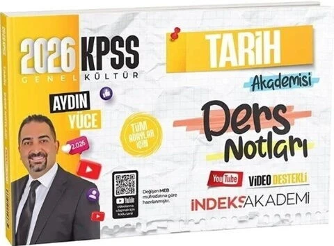 2026 KPSS Tarih Akademisi Video Ders Notları İndeks Akademi ürün görseli 1