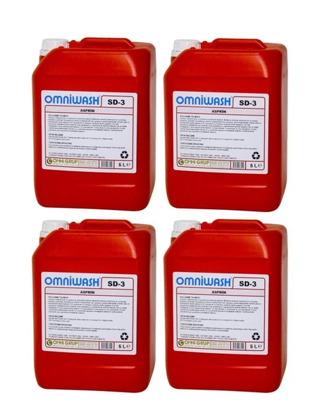 Omniwash SD-3 Asprin Genel Temizlik Ürünü 4 x 5000ml ürün görseli 1