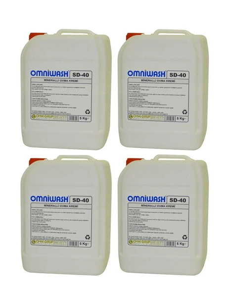 Omniwash SD-40 Mineralli Ovma Temizlik Kremi 5000ml 4 Adet ürün görseli 1