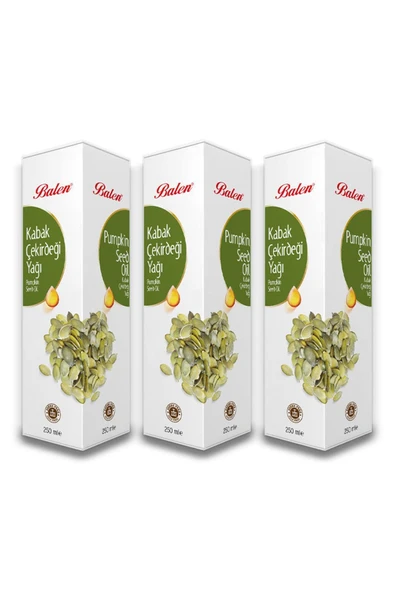 Balen Kabak Çekirdeği Yağı Soğuk Pres 250 ml 3 Adet ürün görseli 1