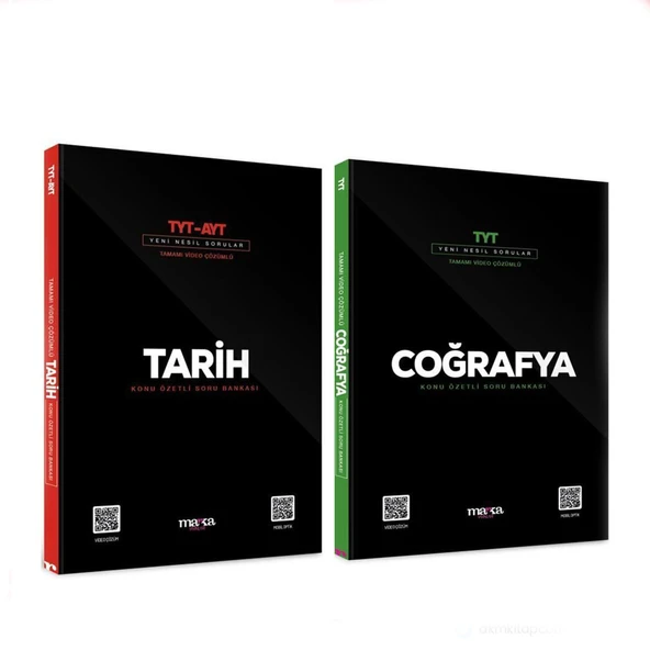 Marka Yayınları TYT AYT Tarih ve TYT Coğrafya Soru Bankası Seti 2 Kitap ürün görseli 1