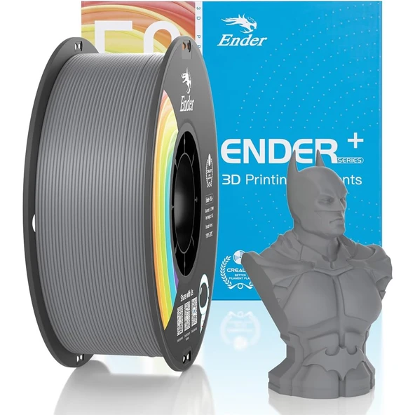 Creality Ender Pla+ Filament gri 1.75mm 1kg ürün görseli 1