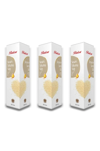 Balen Susam Tohumu Yağı Soğuk Pres 250 ml 3 Adet ürün görseli 1