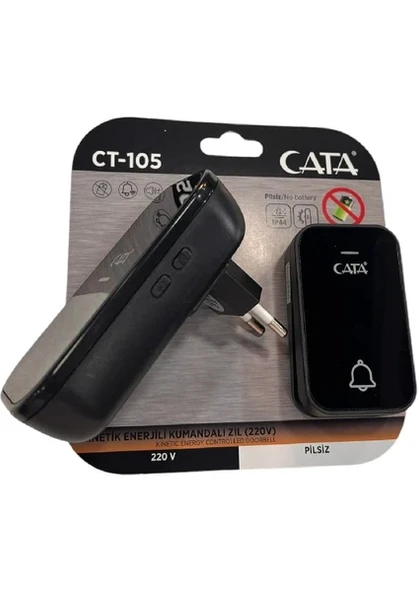 CATA Uzaktan Kumandali Zil CT-105 220V SİYAH ürün görseli 1