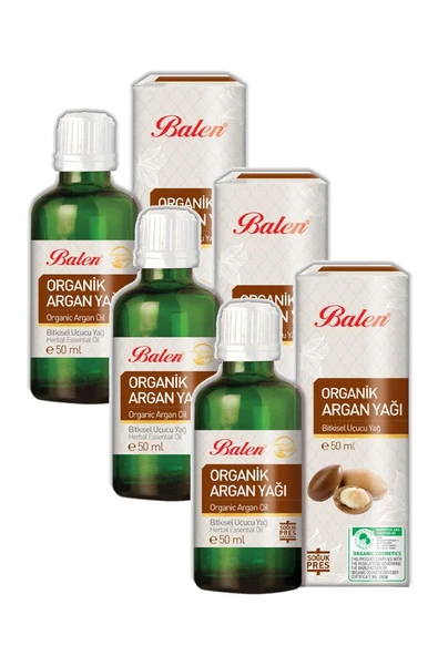 Balen Organik Argan Yağı Soğuk Pres 50 ml 3 Adet ürün görseli 1