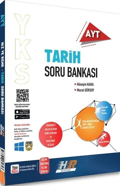 AYT Tarih Soru Bankası Hız ve Renk Yayınları ürün görseli 1
