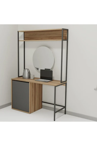 Lagomood Modulago Otel Masa&minibar Antrasit Ceviz ürün görseli 1
