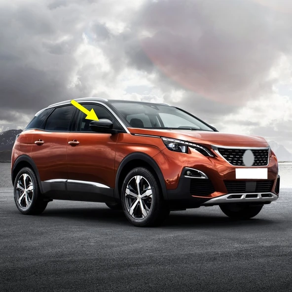 Peugeot 3008 2017-2020 Sağ Dış Dikiz Aynası Üst Kapağı ürün görseli 1