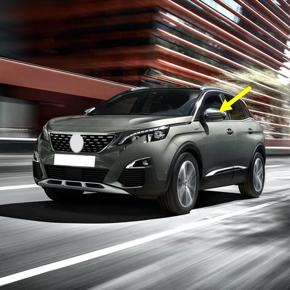 Peugeot 3008 2017-2020 Sol Dış Dikiz Aynası Üst Kapağı ürün görseli 1