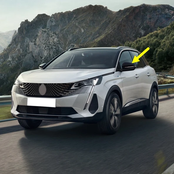 Peugeot 3008 2021-2023 Sol Dış Dikiz Aynası Üst Kapağı ürün görseli 1