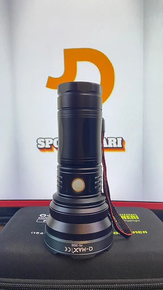 Q-MAX PS-3500 Şarj Edilebilir Profesyonel Avcı El Feneri ürün görseli 1