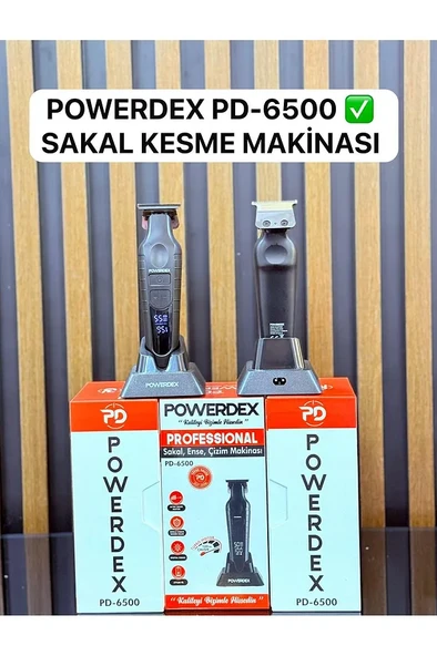 Powerdex PD-6500 Profesyonel Saç Sakal Kesim Makinas ürün görseli 1