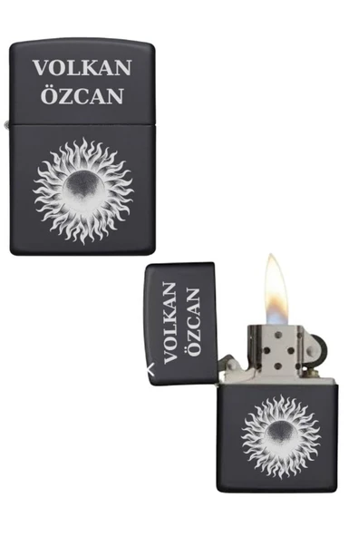 Özcan Tasarım Kişiye Özel Güneş Baskılı Metal Çakmak ürün görseli 1