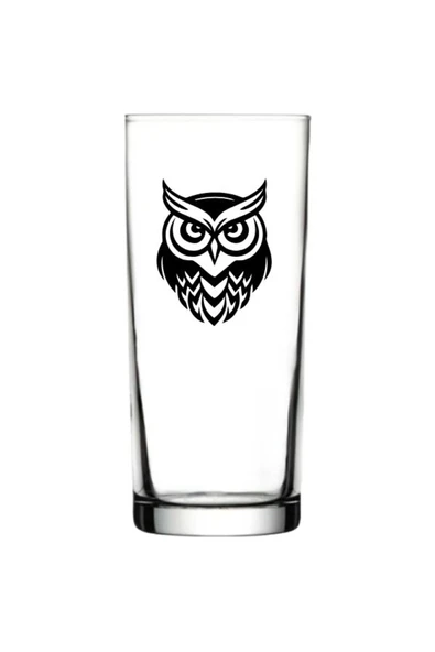 Özcan Tasarım Baykuş Baskılı Rakı Bardağı - Baykuşlu Rakı Bardağı ürün görseli 1