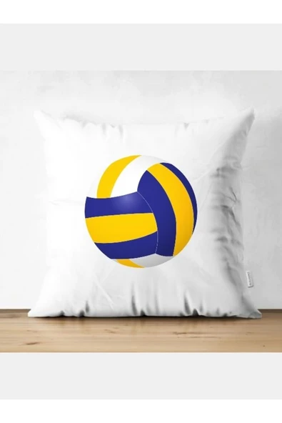 Özcan Tasarım Voleybol Toplu Kırlent Kılıfı - Voleybol Yastık Kılıfı ürün görseli 1