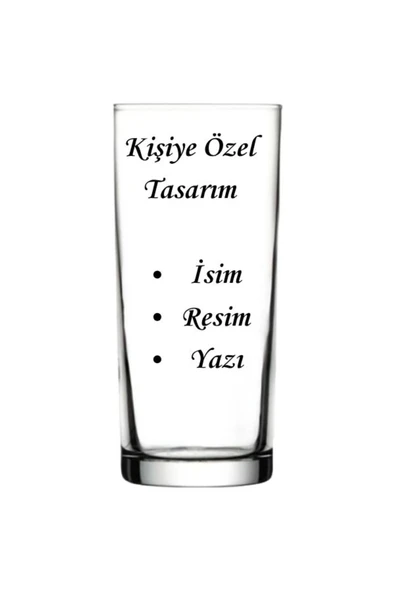 Özcan Tasarım Kişiye Özel Rakı Bardağı - Resimli Rakı Bardağı - İsimli Rakı Bardağı - Yazılı Rakı Bardağı ürün görseli 1