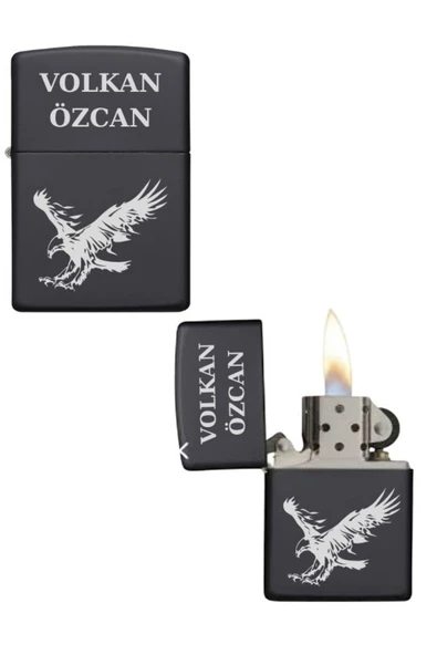 Özcan Tasarım Kişiye Özel Kartallı Metal Çakmak ürün görseli 1