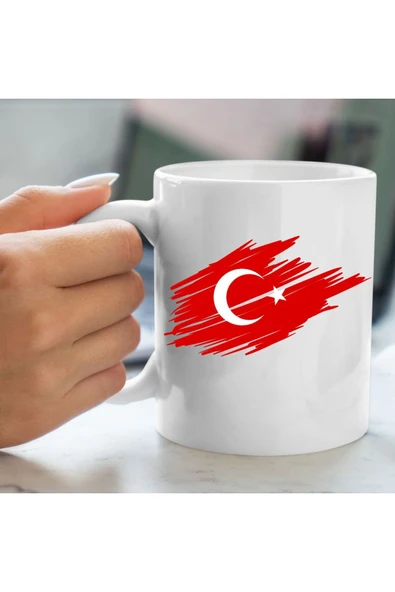 Özcan Tasarım Türk Bayraklı Bardak - Türk Model Bardak ürün görseli 1