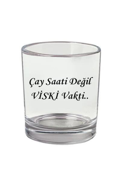 Özcan Tasarım Söz Yazılı Viski Bardağı - Viski Vakti Bardak ürün görseli 1