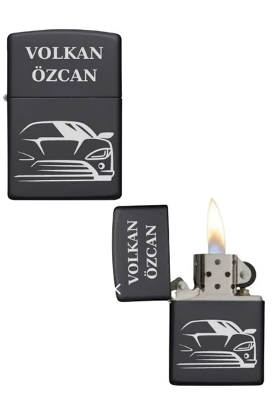 Özcan Tasarım Kişiye Özel Araba Baskılı Metal Çakmak ürün görseli 1