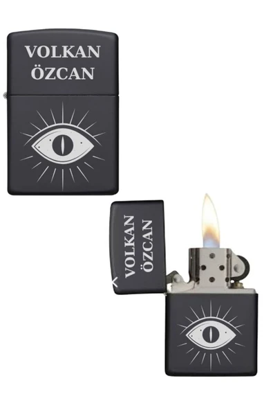 Özcan Tasarım Kişiye Özel Göz Baskılı Metal Çakmak ürün görseli 1