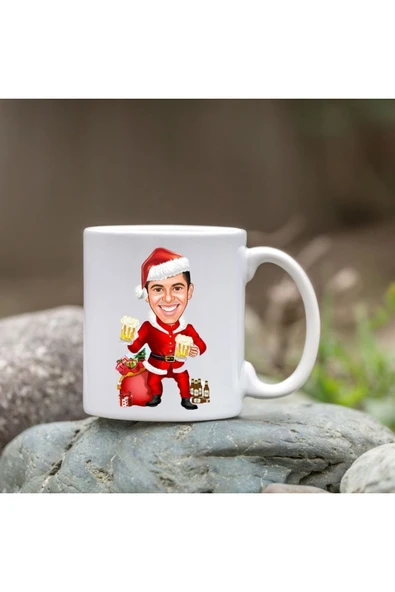 Özcan Tasarım Kişiye Özel Bardak - Karikatür Bardak - Noel Bardağı ürün görseli 1