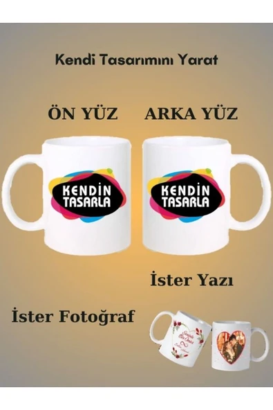Özcan Tasarım Kişiye Özel Bardak - Resimli Bardak - Yazılı Bardak - Özel Tasarım Bardak ürün görseli 1
