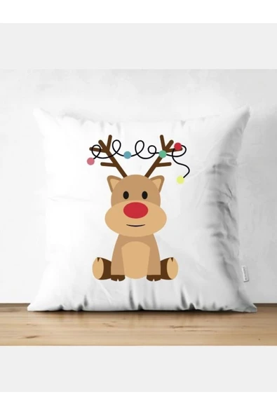 Özcan Tasarım Noel Kırlent Kılıfı - Yılbaşı Yastık Kılıfı ürün görseli 1